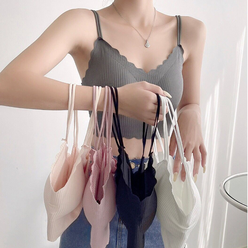 Σουτιέν χωρίς ραφές, ασύρματο push-up, τοπ σωλήνας, ένα ενιαίο για γυναίκες, ύφασμα Milk Silk, 80–90% πολυεστέρα