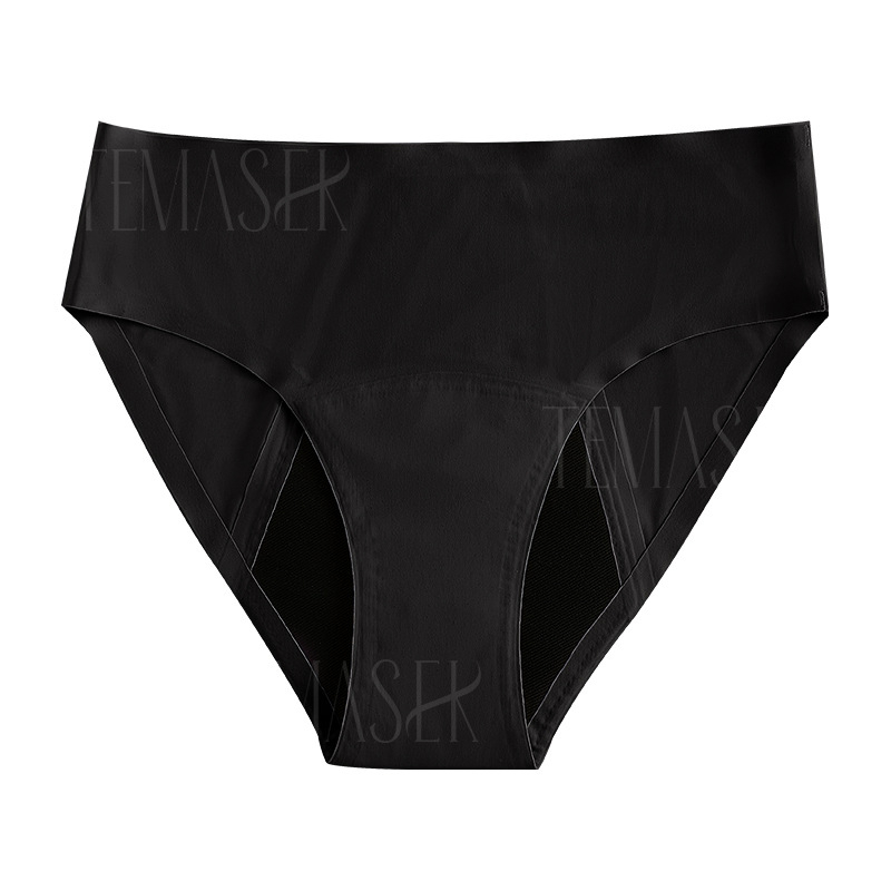 Ženske menstrualne gaćice s četiri sloja, otporne na curenje, niski struk, prošireni prednji i stražnji dio, glavni materijal najlon (78%), podstava poliester (77,8%).