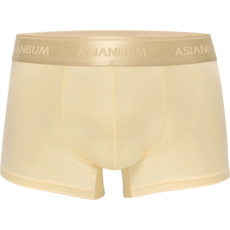 Muške bokserice s U-izrezom struka, najlon materijal, jednostavno pletenje, niski struk, podšivka za preponsko područje 70-80% najlona, za muškarce