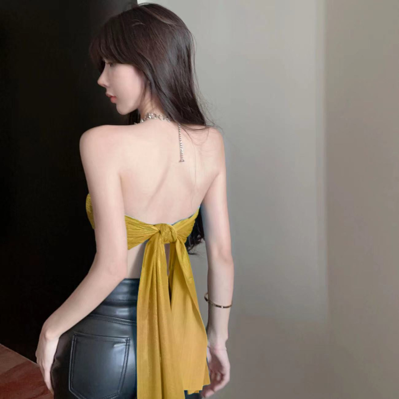 Ženski camisole s vezicama u tajlandskom stilu, dugačka 80–100 cm, poliester, uski kroj, odvojive naramenice