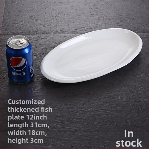 Kalaplaat, ovaalne, paksenenud, Materjal: siidilill, Quanfu bränd, Jaapani stiil