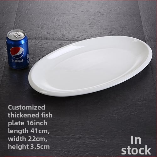 Kalaplaat, ovaalne, paksenenud, Materjal: siidilill, Quanfu bränd, Jaapani stiil