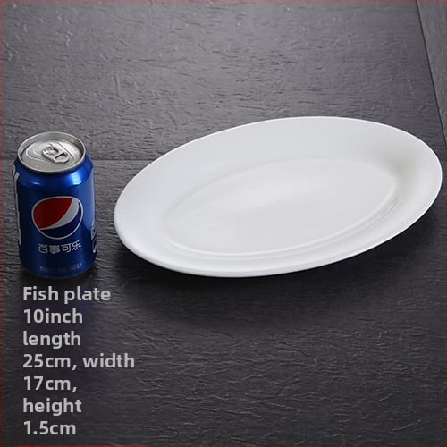 Kalaplaat, ovaalne, paksenenud, Materjal: siidilill, Quanfu bränd, Jaapani stiil