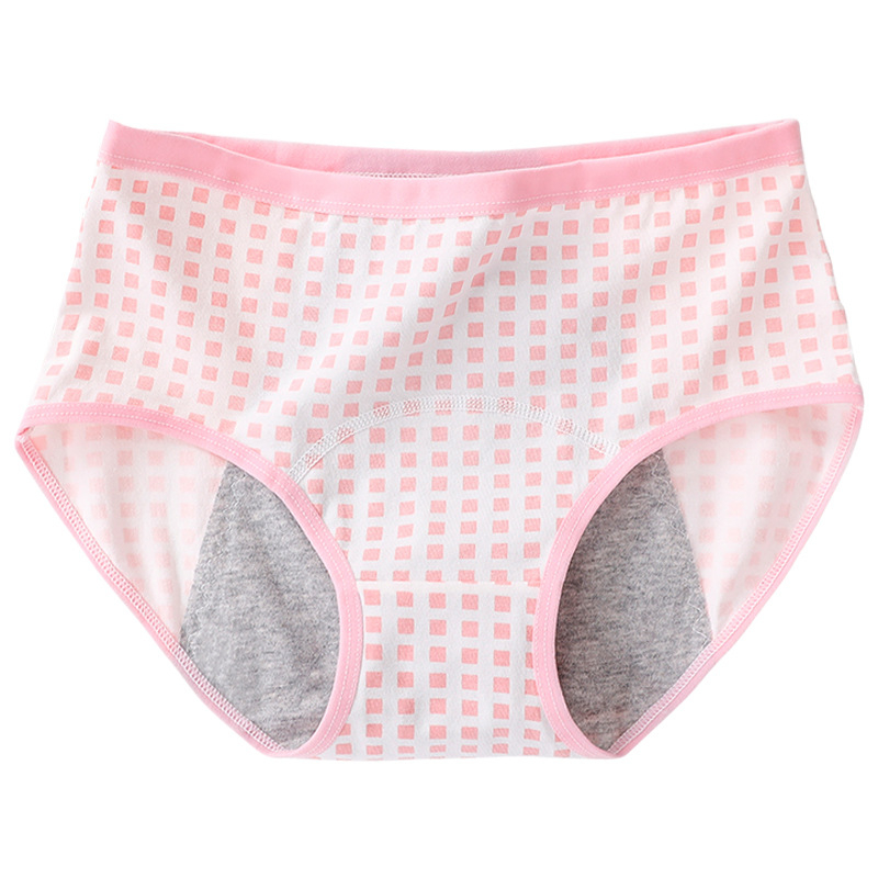Djevojčice menstrualne gaćice, 95% pamuk, 95% pamuk podstava, srednji pojas, prozračnost, antibakterijske i nepropusne.