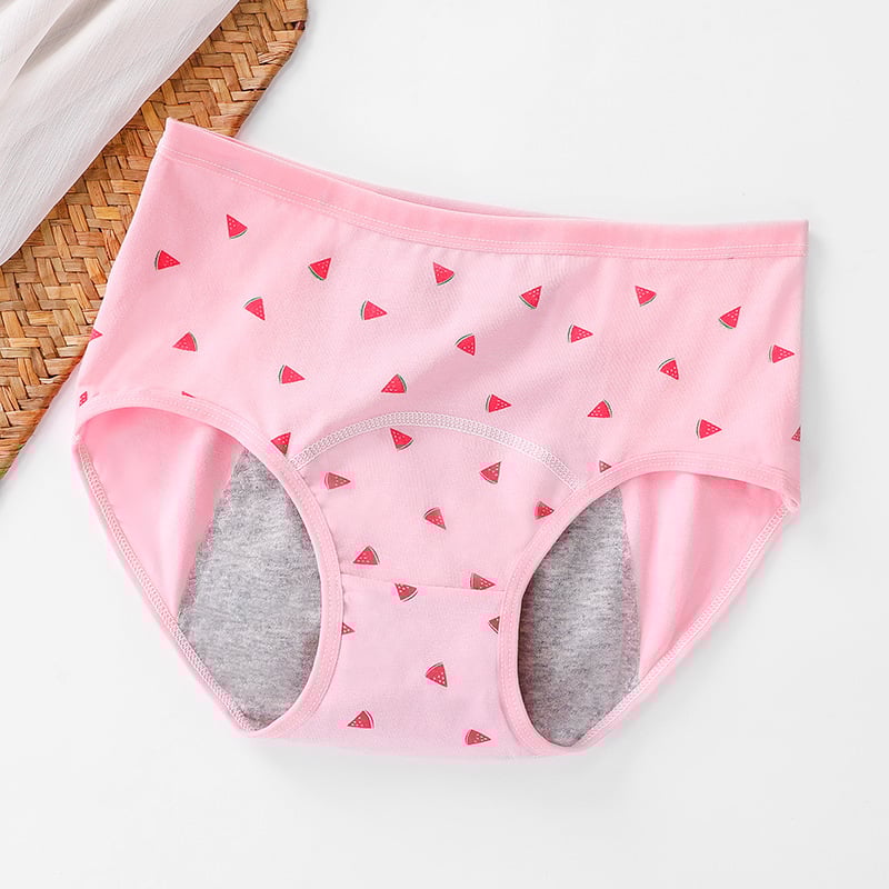 Djevojčice menstrualne gaćice, 95% pamuk, 95% pamuk podstava, srednji pojas, prozračnost, antibakterijske i nepropusne.