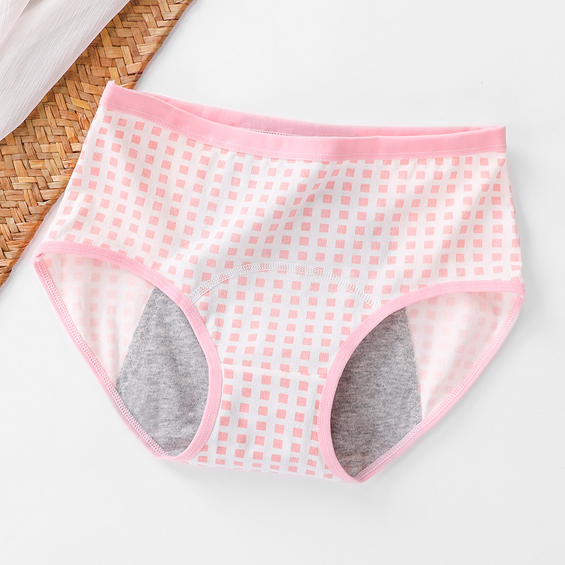 Djevojčice menstrualne gaćice, 95% pamuk, 95% pamuk podstava, srednji pojas, prozračnost, antibakterijske i nepropusne.