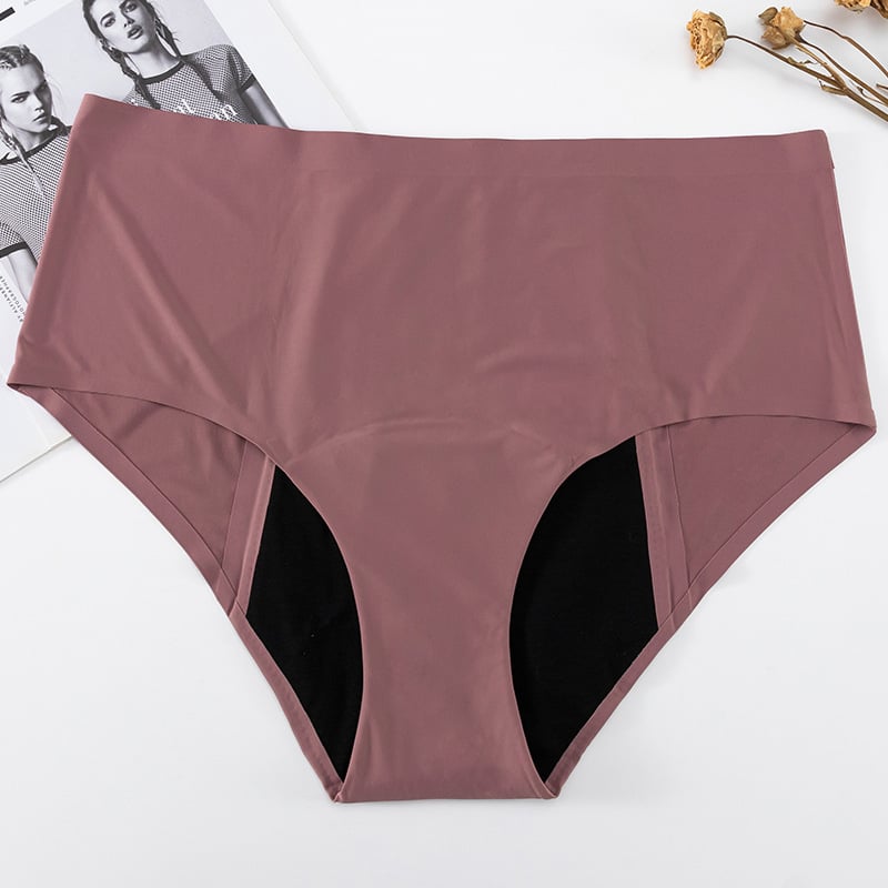 Visokog struka menstrualne gaćice, glavni materijal najlon 85%, podstava od pamuka 95%, pletene, jednobojne, brzo se suše