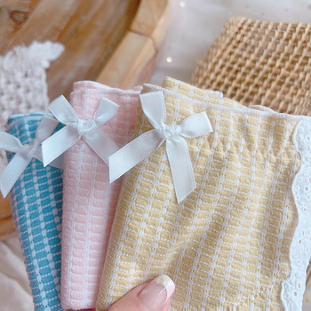 Dugotrajne menstrualne gaćice od pamuka s retro kariranim uzorkom, prozračné i nepropusne za noćnu upotrebu