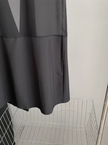 Ženski šifonski vest, uskog kroja, ovratnik sakoi, jedno dugme, srednja duljina, 95% poliester