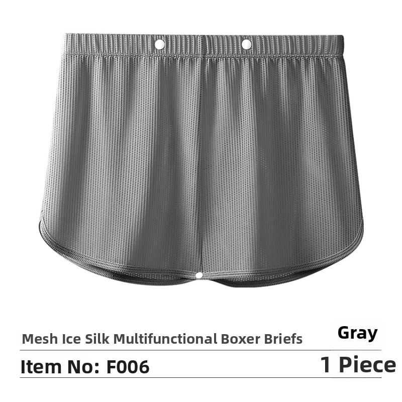 Muške bokserice s otvorom u preponama, tanak ice silk materijal, brzo sušeće, prozračne