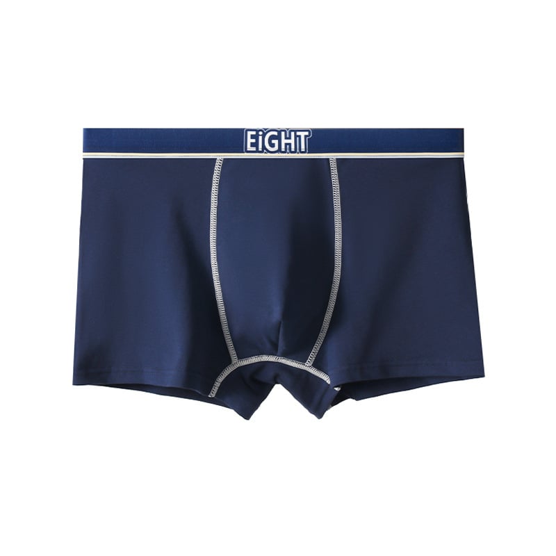 Tinédzser fiúknak boxeralsó, pamut, gyorsan száradó, varrás nélküli, középmagas derék