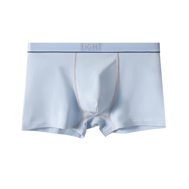 Tinédzser fiúknak boxeralsó, pamut, gyorsan száradó, varrás nélküli, középmagas derék