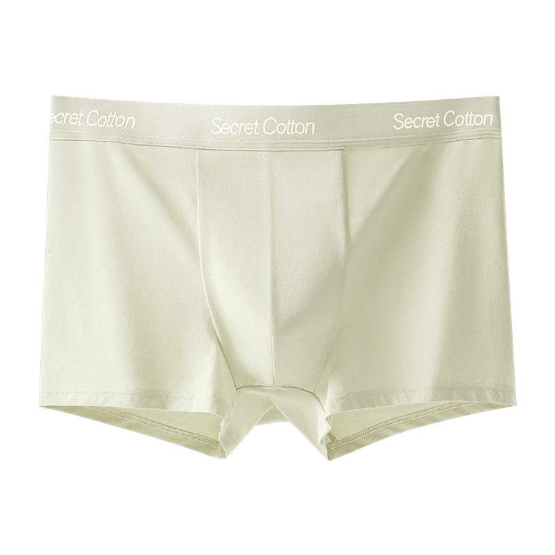Muške pamučne bokserice, prozračne i antibakterijske, 100% pamuk, srednji pojas, jednobojne