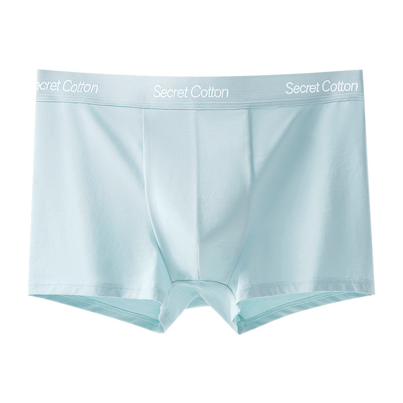 Muške pamučne bokserice, prozračne i antibakterijske, 100% pamuk, srednji pojas, jednobojne