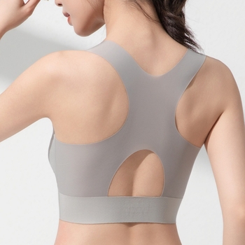 спортен сутиен за бягане, удароустойчив, висок интензитет, интегрирана фиксирана чашка, двойни презрамки