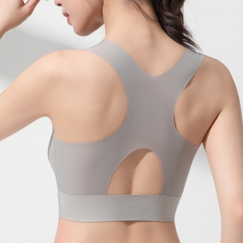 спортен сутиен за бягане, удароустойчив, висок интензитет, интегрирана фиксирана чашка, двойни презрамки