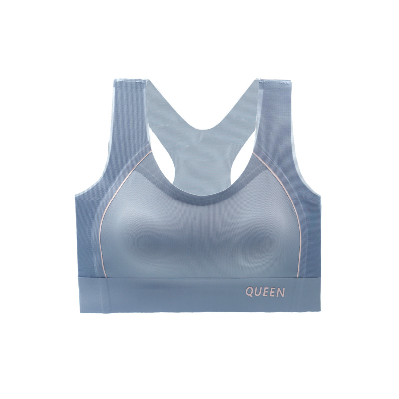 спортен сутиен за бягане, удароустойчив, висок интензитет, интегрирана фиксирана чашка, двойни презрамки
