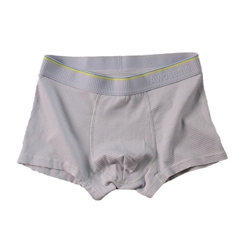 Muške bokserice od pamuka, prozračne, bez šavova, jacquard tkanina, srednji pojas, prugasti uzorak