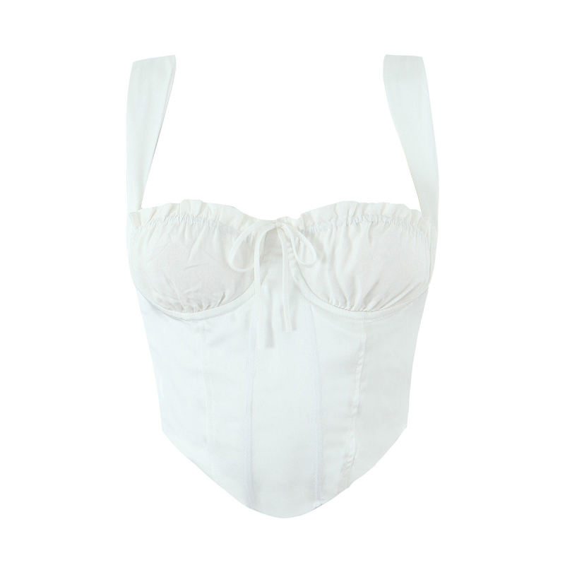 Ženski sling top – uski kroj, poliester-spandeks smjesa, kratka duljina, dvostruke naramenice, mikroelastičnost