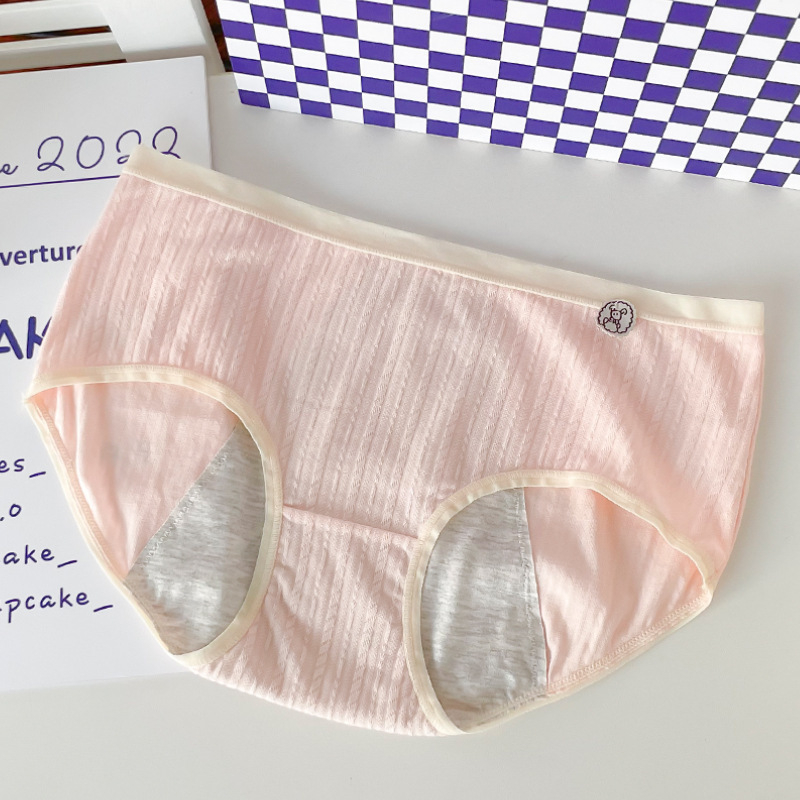 Ženske gaćice za razdoblje s zaštitom od prolijevanja, pamuk, antibakterijska podstava, plus veličina, bikini gaćice