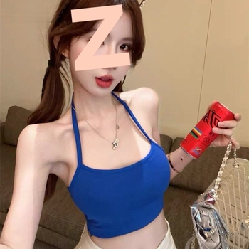 Bustier top s odvojivim špaget ramenima i otvorenim leđima, PVC materijal, ljetni crop top