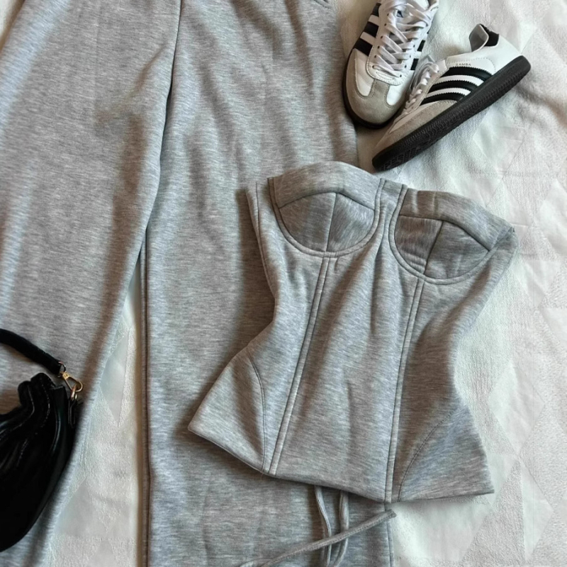 Ženski top s omotom oko prsa - uski kroj, duljina 50–65 cm, poliester, 50–70% poliester sadržaja, urbani/hip-hop stil