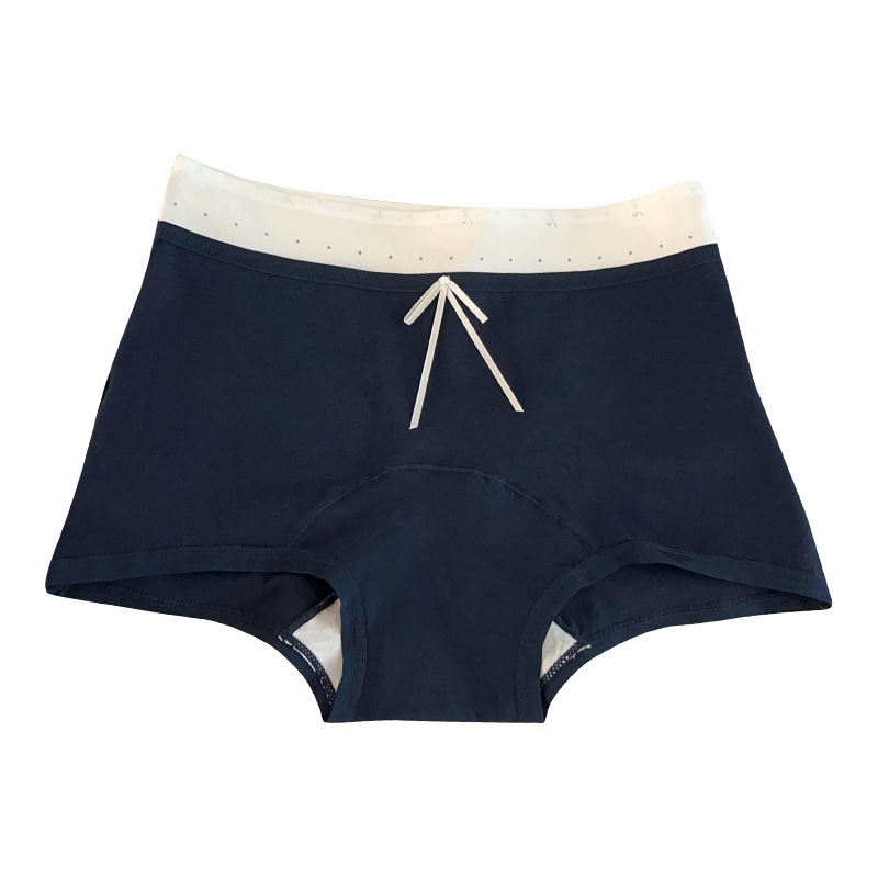 Matcha Girl ženske bokserice od pamuka, prozračne udobne, antibakterijska podstava u preponama, srednji pojas, uzorak mašna