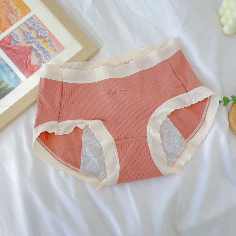 Ženske menstrualne gaćice sa srednjim strukom, pamuk, nepropusne, podstava u području prepona od pamuka, brzo se suše
