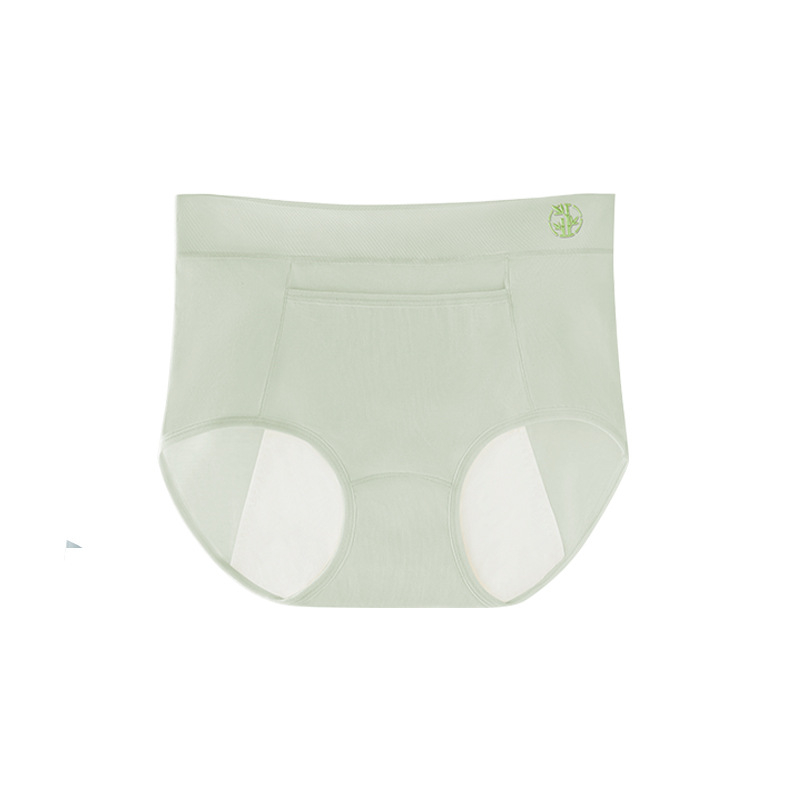 Me menstrualne hlače sa srednjim strukom i džepom, ultra-dulji panel pre prepub, protiv curenja sa strane, visoka elastičnost, prozračne i udobne; glavni materijal regenerirana celulozna vlakna 65,2%; podstava područje pamuk 31,6%