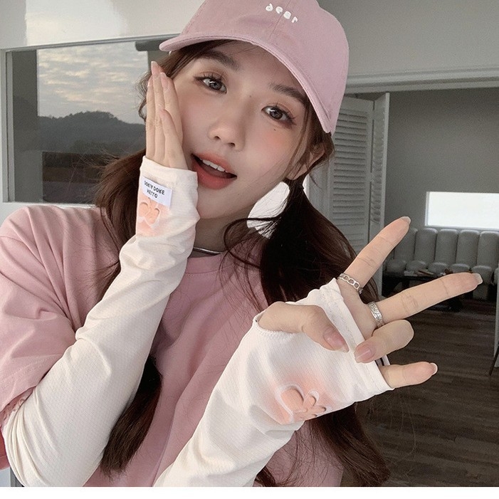 Дамски ръкавели от ледена коприна с панделка, UV защита за летно каране на открито – леки ръкави предпазители (полиестер, спандекс 11–20%)