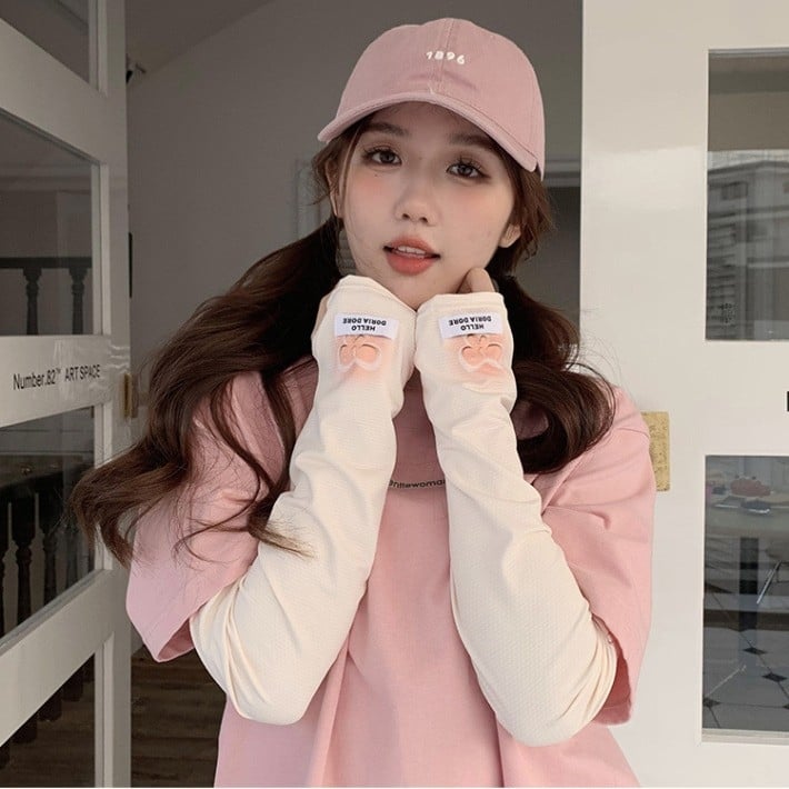 Дамски ръкавели от ледена коприна с панделка, UV защита за летно каране на открито – леки ръкави предпазители (полиестер, спандекс 11–20%)