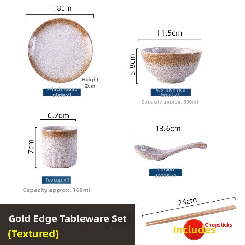 Ιαπωνικού ρετρό στυλ κεραμικό σετ ειδών τραπεζιού για μαγείρεμα και σερβίρισμα, σετ τριών τεμαχίων (Υλικό: Άλλο; Στυλ: Μοντέρνα απλότητα; Κατάλληλο ως δώρο: Άλλο)