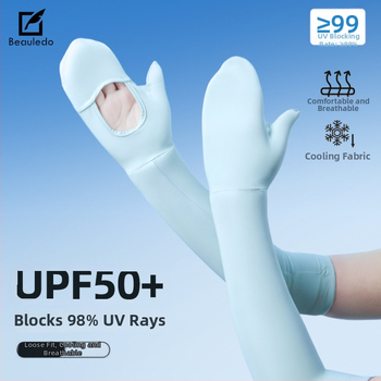 Унисекс дълги ръкави за защита от слънце при колоездене на открито - Ice Silk, лято, Time Crown