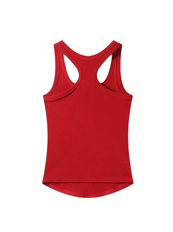 Ženski cami s U-izrezom, kratka kroj, tekstualni uzorak, tkanina od viskoze i spandeksa