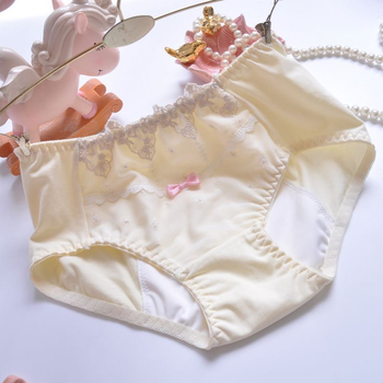 Ženske menstrualne gaćice sa srednjim strukom, zaštita od curenja; Milk Silk Modal smjesa, Vinylon 95% podstava.