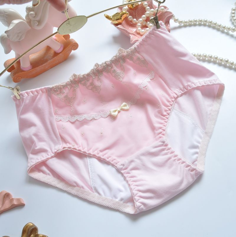 Ženske menstrualne gaćice sa srednjim strukom, zaštita od curenja; Milk Silk Modal smjesa, Vinylon 95% podstava.