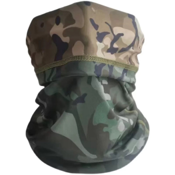 Камуфлажна маска за врата от ледена коприна, UV защита, найлонова материя, камуфлажен принт, за колоездене (UV защита; найлонова материя; камуфлажен принт; за колоездене; пролет 2025)
