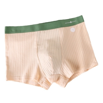 Muške bokserice s srednjim pojasom od pamuka — prozračnost, antibakterijske, visoka elastičnost, podstava prepona od viskoze