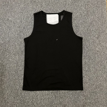 Vyrų be rankovių treniruočių liemenė, greitai džiūstanti, kvėpuojanti, poliesterio audinys, 88% poliesterio turinys