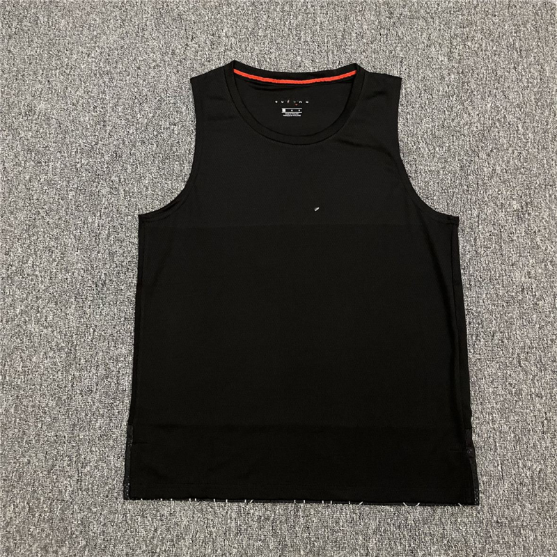 Vyrų be rankovių treniruočių liemenė, greitai džiūstanti, kvėpuojanti, poliesterio audinys, 88% poliesterio turinys