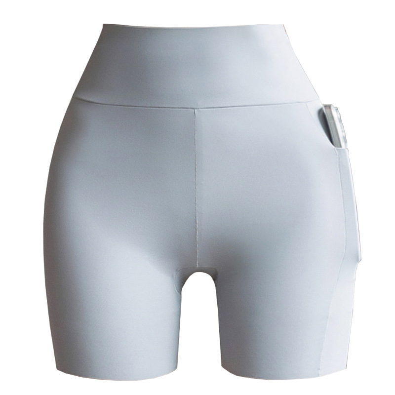 Ženske hlače s tri četvrtine duljine, s podstavom, visokim strukom, neproziran, Nylon Shark Skin tkanina, visoka elastičnost
