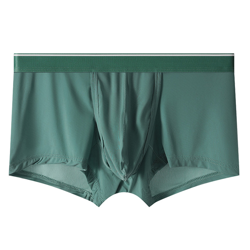 Muške prozračne bokserice od najlona, srednji pojas, pleteni dizajn, podstava prepona 80-90% najlona (Model 607-XB)