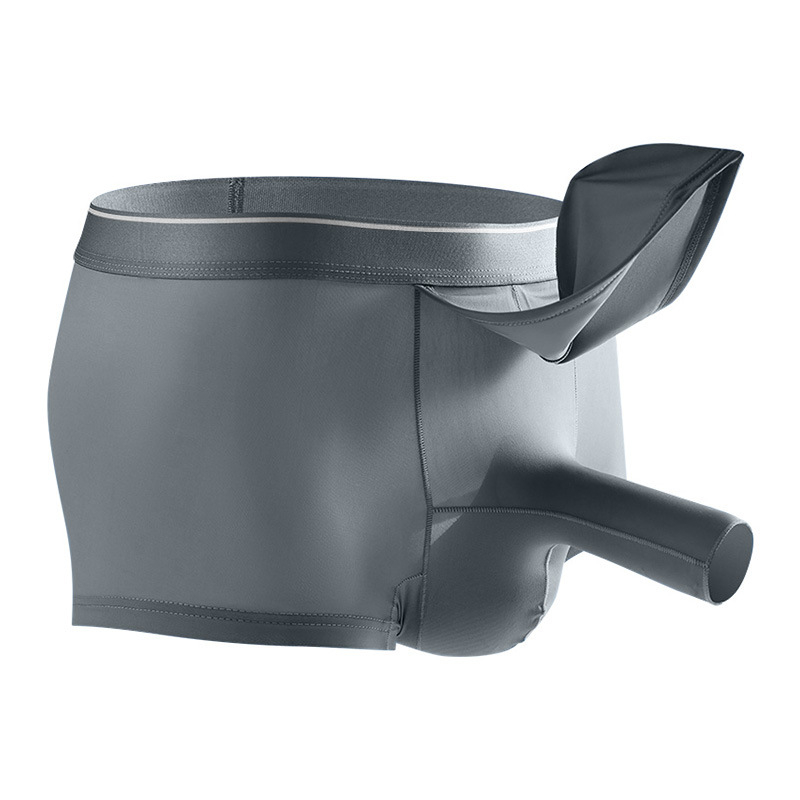 Muške prozračne bokserice od najlona, srednji pojas, pleteni dizajn, podstava prepona 80-90% najlona (Model 607-XB)