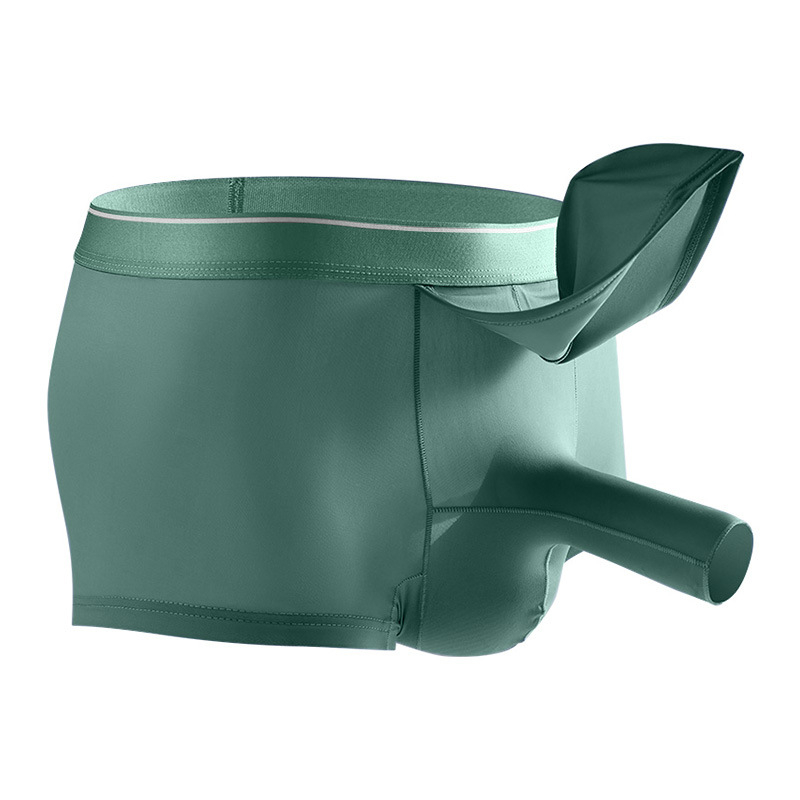 Muške prozračne bokserice od najlona, srednji pojas, pleteni dizajn, podstava prepona 80-90% najlona (Model 607-XB)