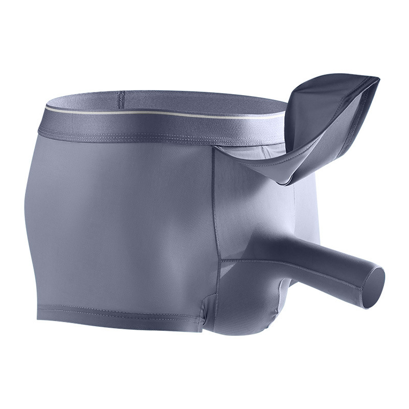 Muške prozračne bokserice od najlona, srednji pojas, pleteni dizajn, podstava prepona 80-90% najlona (Model 607-XB)