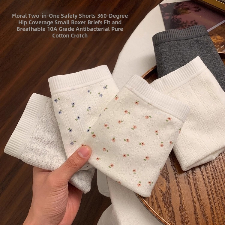 Boxer briefs pentru femei din bumbac combed, 90–95% bumbac, țesătură 40s, respirabile, antibacteriene, talie medie, crotch extins