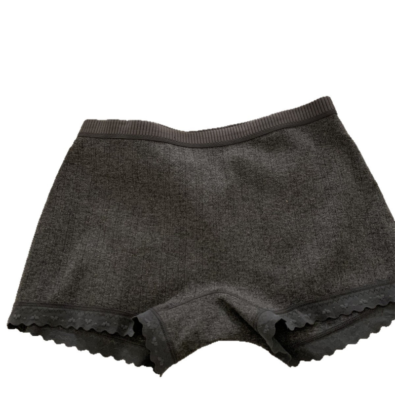 Boxer briefs pentru femei din bumbac combed, 90–95% bumbac, țesătură 40s, respirabile, antibacteriene, talie medie, crotch extins