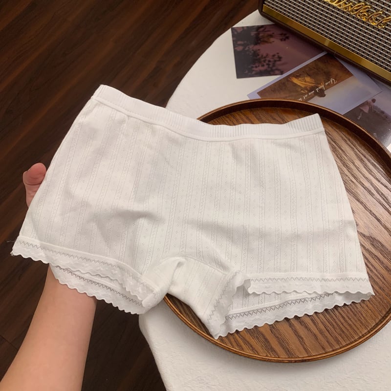 Boxer briefs pentru femei din bumbac combed, 90–95% bumbac, țesătură 40s, respirabile, antibacteriene, talie medie, crotch extins