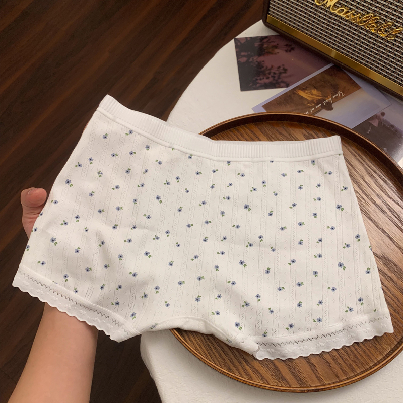 Boxer briefs pentru femei din bumbac combed, 90–95% bumbac, țesătură 40s, respirabile, antibacteriene, talie medie, crotch extins