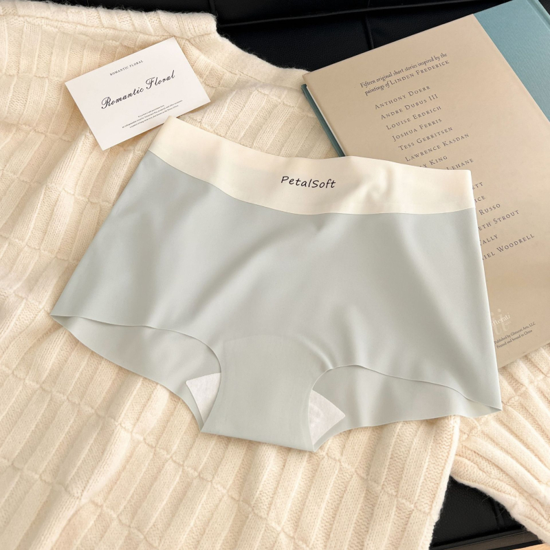 Γυναικείοι μποξέρ από νάιλον, διαπνέουσες και αντιβακτηριακές, μεσαίας μέσης, μονοχρωμο σχέδιο, επένδυση καβάλου 100% βαμβάκι, 80–90% νάιλον